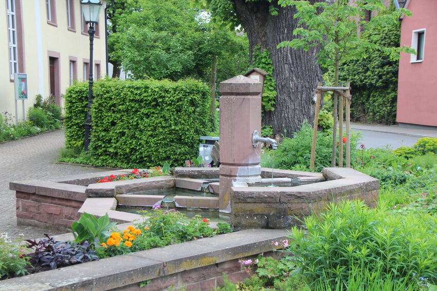 Brunnen Auerbach. Foto: Gemeinde Karlsbad
