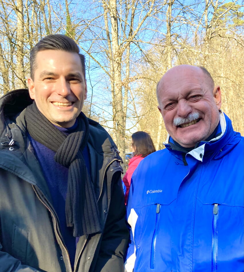 Nicolas Zippelius (links) und Wolfgang Sandner