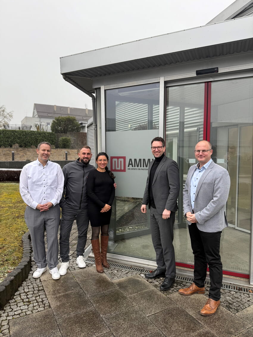 (v.l.n.r.) Torsten Götz, Markus Egert, Amina Egert-Lazouane, Björn Kornmüller, Tobias Brehm | Foto: Ammi GmbH
