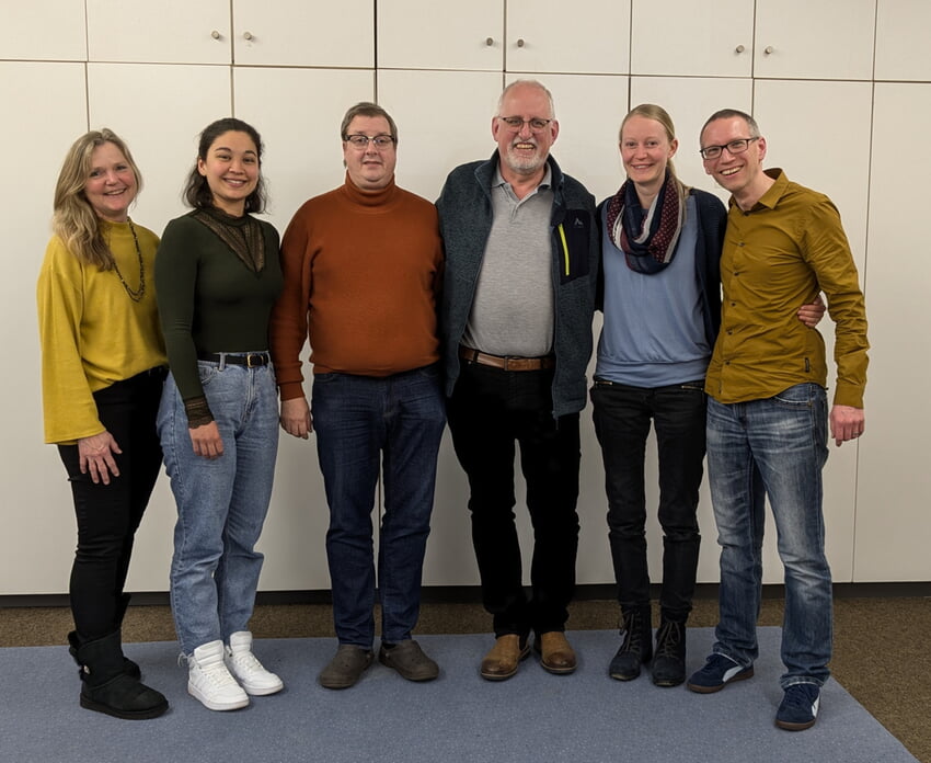 Bei der Versammlung anwesende Vorstandsmitglieder (v.l.n.r.): Dagmar Ungerer-Rieger, Tatjana Christ, Martin Hauser, Fritz Rieger, Elisabeth Butzer & Matthias Eichsteller