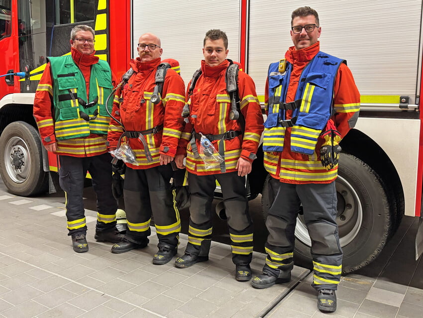 v. l. n. r: Dominik Dann, Sven Godermaier, Leon Mohr, Dennis Kappler