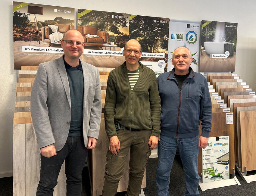 (v.l.n.r.) Tobias Brehm, Bernd Schmidt, Michael Schmidt | Foto: Heimdecor Schmidt