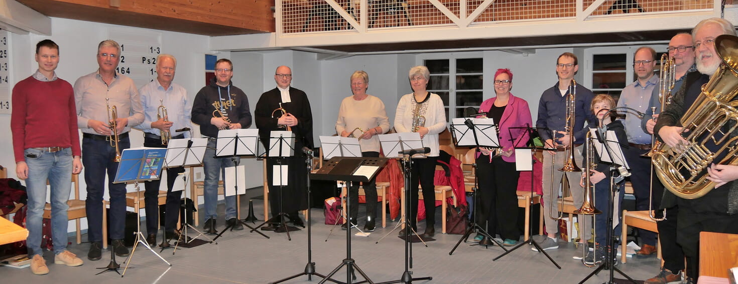Gruppenfoto Ev. Posaunenchor Spielberg