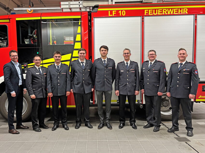 (v. l. n. r.: Björn Kornmüller, Holger Fuhr, Silas Kappler, Magnus Ahr, Roman Hofmann, Michael Christoph, Dominik Dann, Daniel Fundinger)
