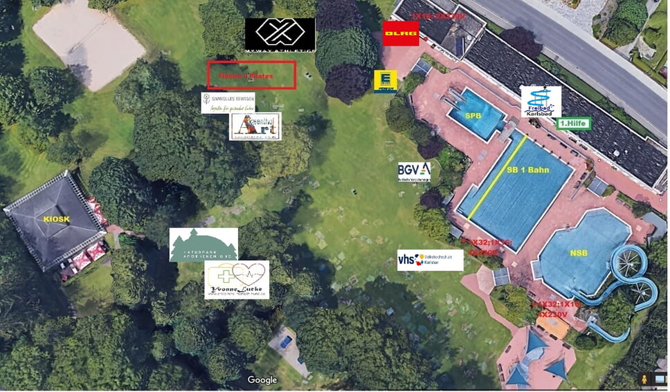 Übersichtsplan Freibad Gesundheitstag