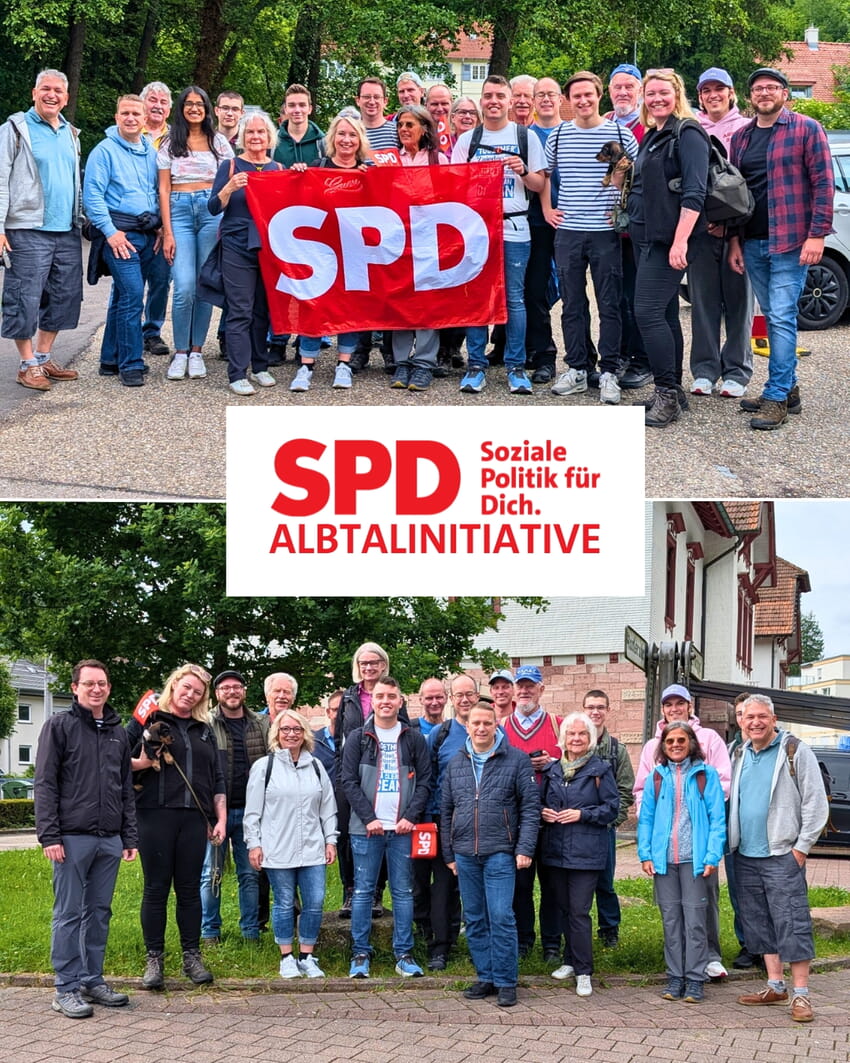 Die Albtalwanderung war gut besucht.
