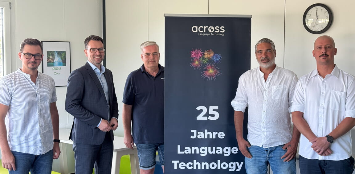 (v.l.n.r.) Sergey Dubrovskiy, Bürgermeister Björn Kornmüller, Christian Heinrich, Dr. Anikar Michael Haseloff, Robin Gegenheimer | Foto: Gemeinde Karlsbad