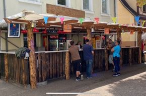Ein Stand, der zum Verweilen einlädt