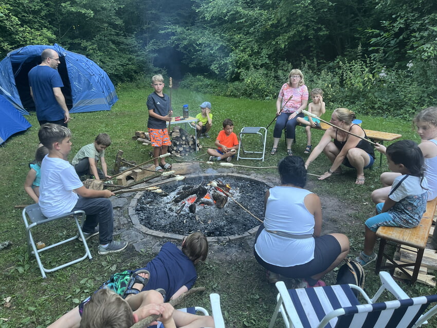 Stockbrot am Lagerfeuer