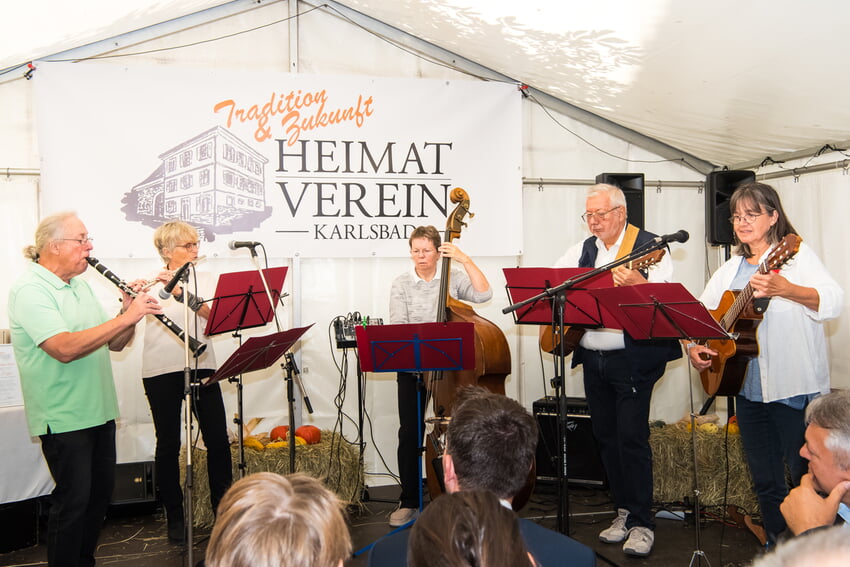 Klaus Schäfer und Band umrahmten den Festakt musikalisch mit Klezmermusik