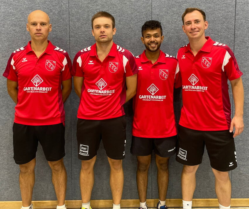 Matuszewski, Hrnic, Bhanja, Müller (v.l.)