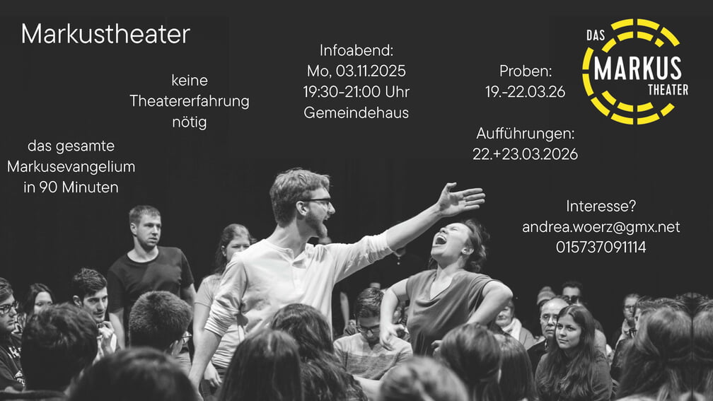 Infoabend am 3.11. um 19:30 Uhr im Gemeindehaus