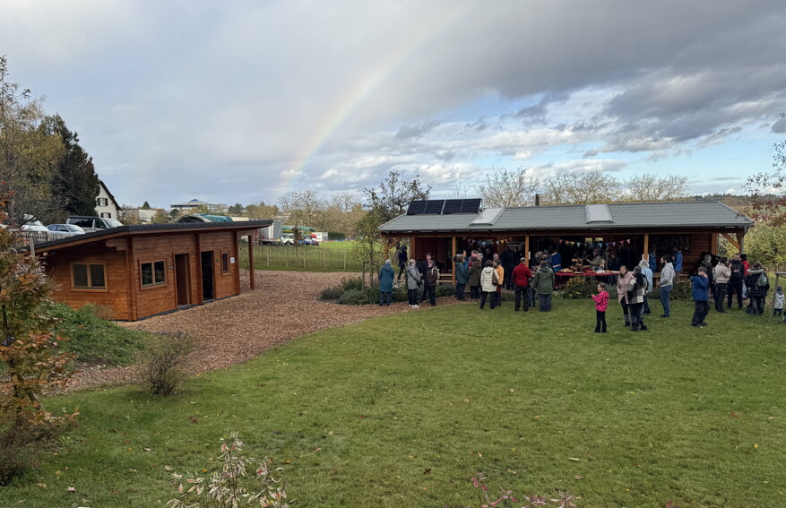 Eindrücke vom Tag der offenen Tür des Natur- und Waldkindergartens Langolino. Fotos: Gemeinde