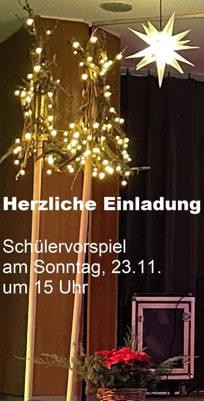 23. November um 15 Uhr in der Aula des Schulzentrums