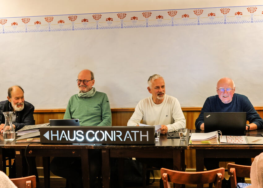 Zufriedene Gesichter beim Vorstand des Fördervereins