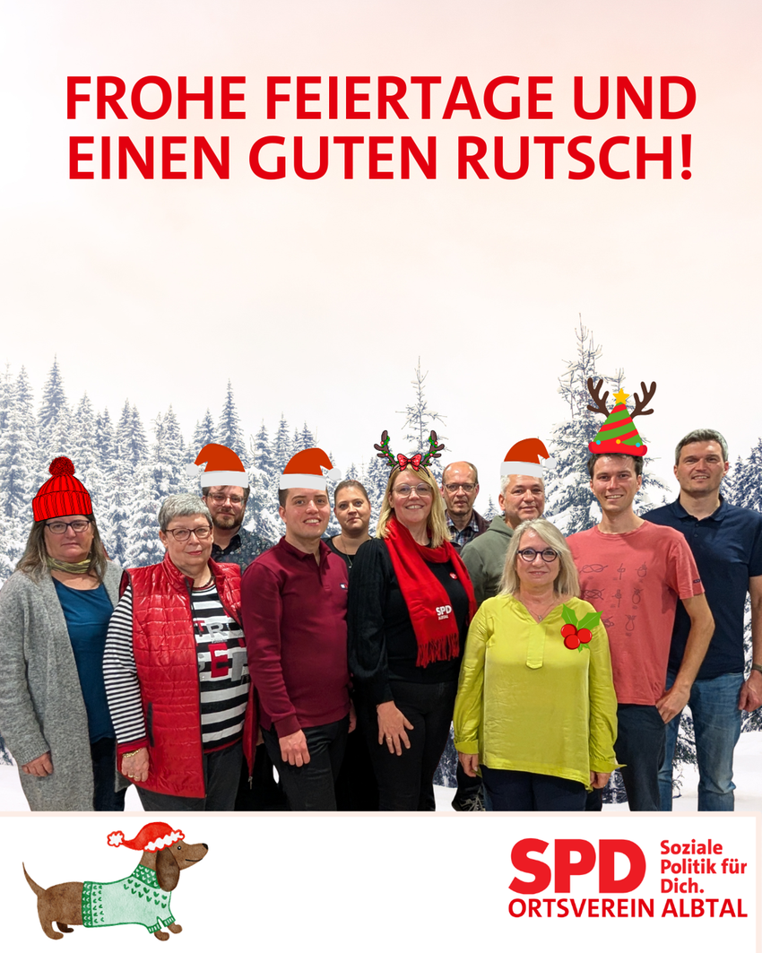Frohe Weihnachten und einen guten Rutsch
