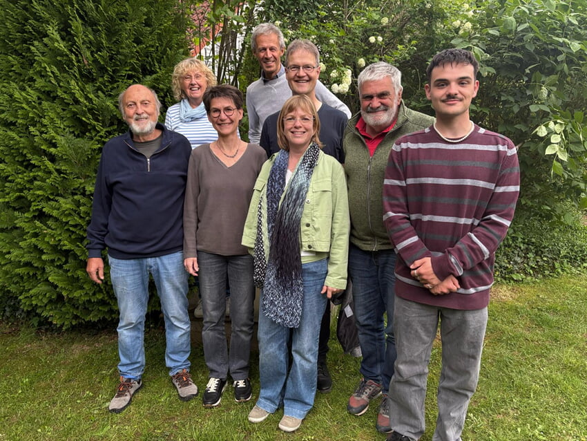 Von links: Manfred Müller, Gerda Seyda-Derksen, Monika Waas, Jean-Luc Buthod, Martina Schmidt-Schüssler, Matthias Schüssler, Klaus Rösch, Fabio Schwab