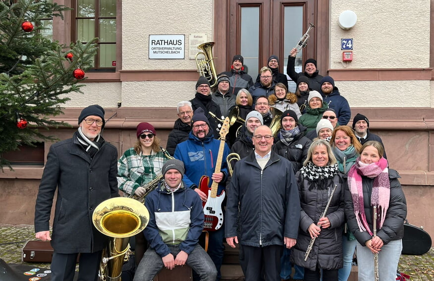 Der Bl&auml;serchor nach dem gelungenen Auftritt. Foto: Rose Wildenmann