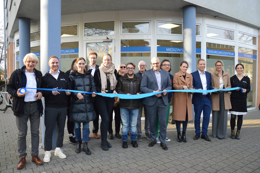 Sie zogen alle an einem Strang für das neue Medizinische Versorgungszentrum von der Verwaltung über den Gemeinderat bis hin zum Ärzte- und medizinischen Fachangestelltenteam.