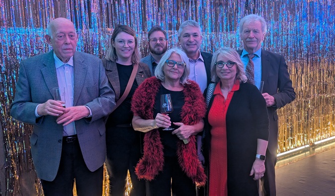 Dabei beim Neujahrsempfang: Horst Sommer, Corinna Deckenhoff, Sven Deckenhoff, Gisela Baral, Michael Nowotny, Conny N&uuml;rnberg & Reinhard Haas