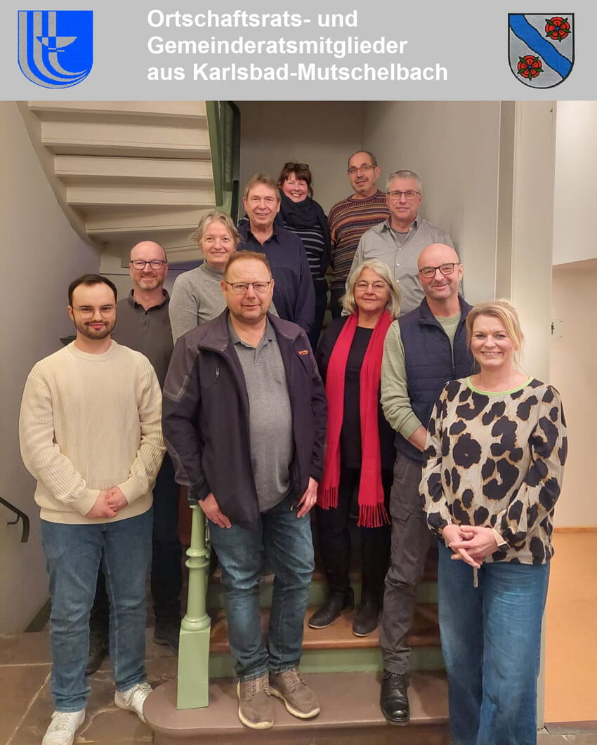 von links nach rechts: Louis Jourdan (OR), Lars Walch (OR), Heike Ehrler (ORin), Alexander Hofferer (GR), Axel Hofs&auml;&szlig; (OR), Kathrin Teci (ORin), Dr. Volker Baral (OR), Gisela Baral (GRin), Michael Wenz (OR/GR), Jens Walch (OR), Daniela Konstandin (GRin)