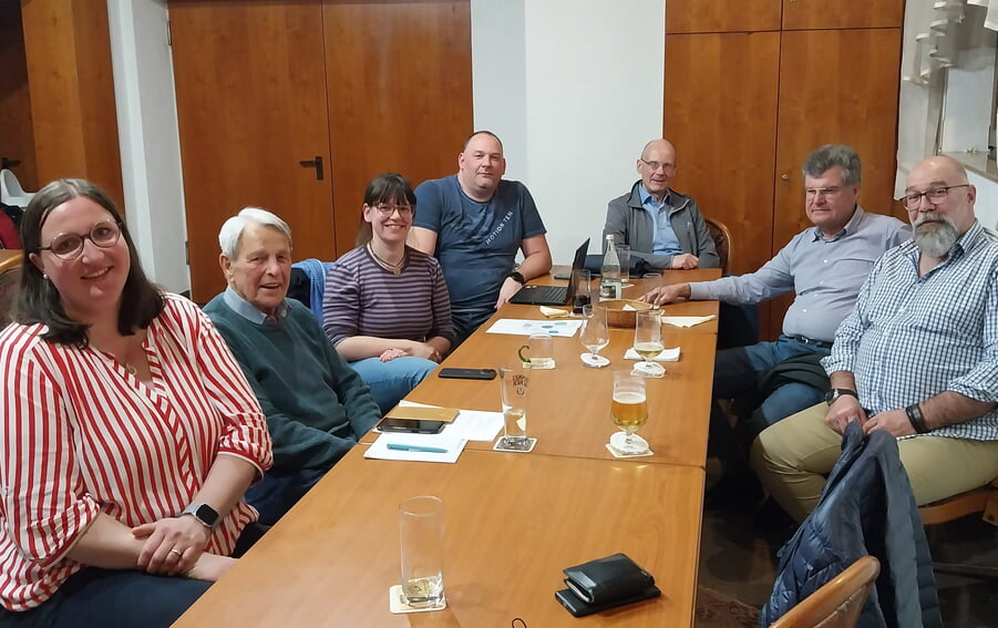 Wahlkampfnachlese im Auerbacher Gasthaus Hirsch