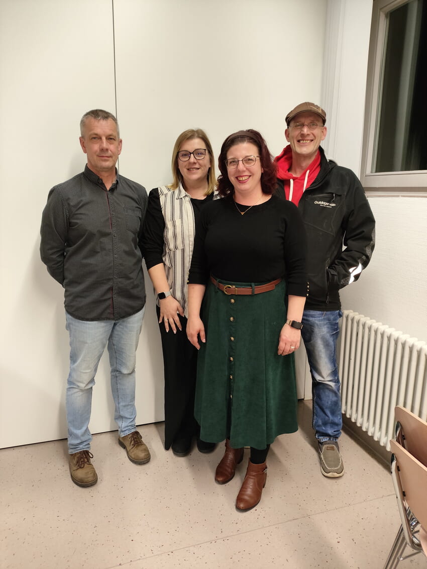 Harald Brecht, Belinda Reichel (neu in der Verwaltung), Monja Maisch, David Peine
