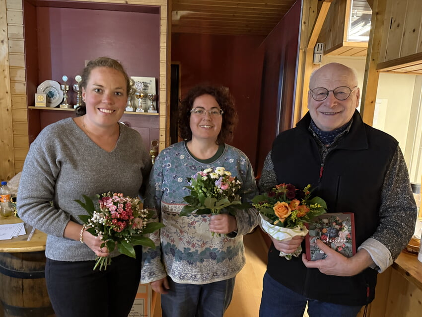 v.l.n.r.: Jennifer Neumann, Elke Siegrist, Herbert Ochs