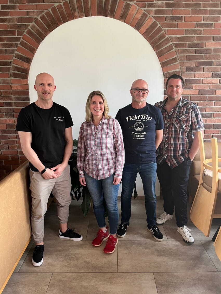 Die neue VfR-Jugendverwaltung Vlnr: Rafael M&ouml;ssinger, Isabel Hielscher, Thomas Dietz, Stefan Schr&ouml;der