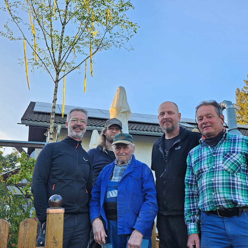 von links Thomas, Michael, unser Senior Paul, Dragan und Henning.