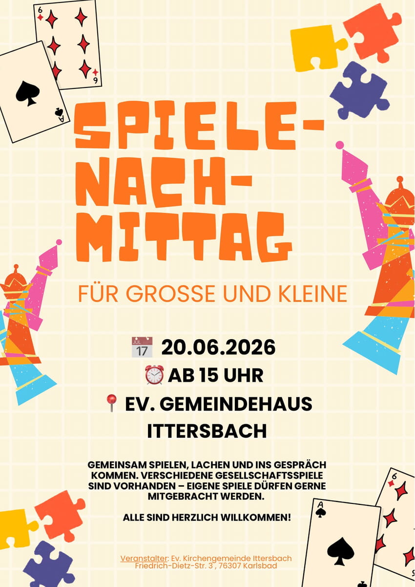 Spielenachmittag 26.06.2026