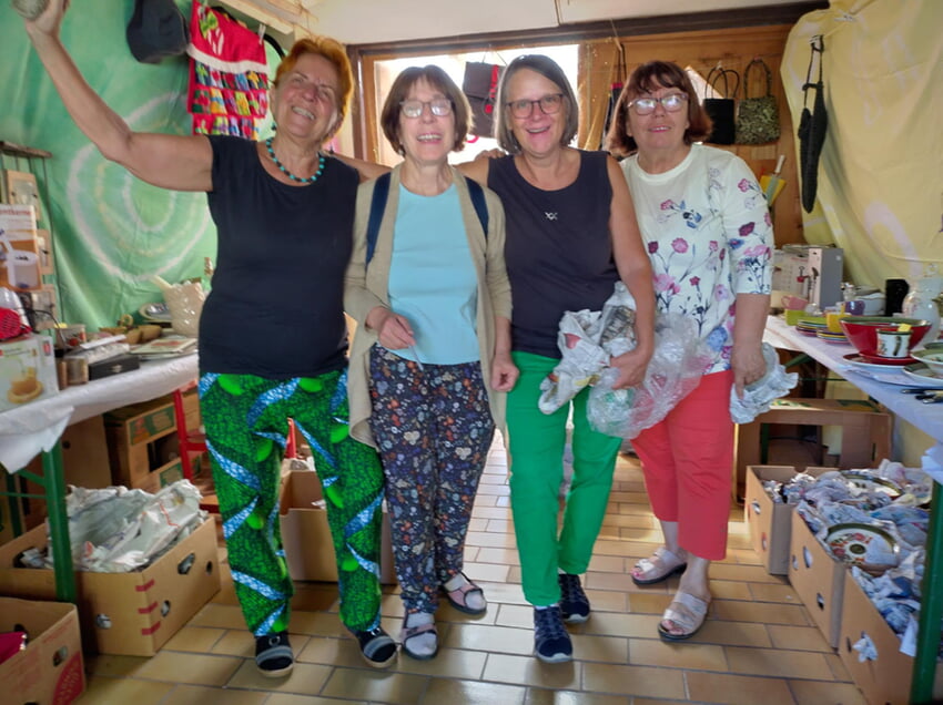 Das begeisterte Team ist immer aktiv!