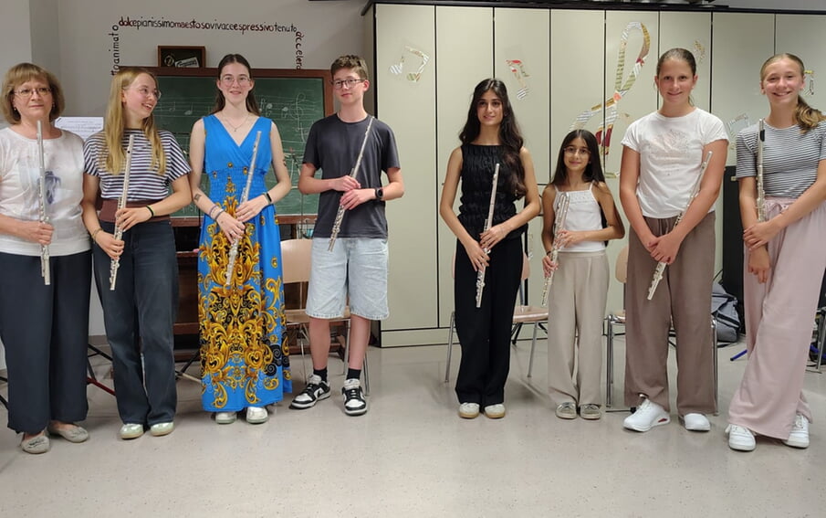 unsere Flöten in Ausbildung