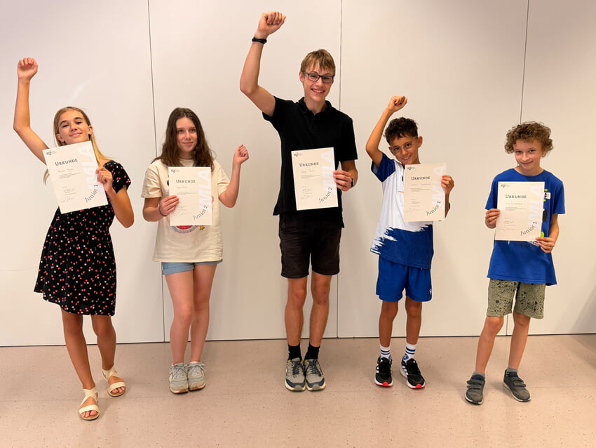 Juniorabzeichen erfolgreich bestanden