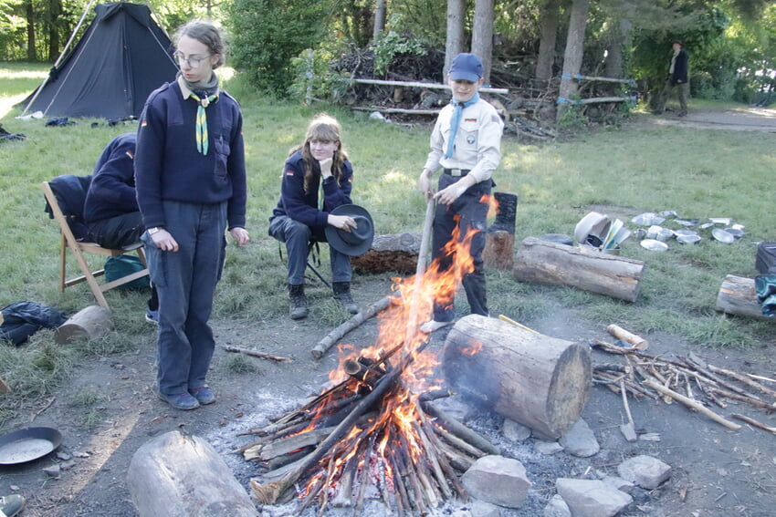 Ein wärmendes Feuer.
