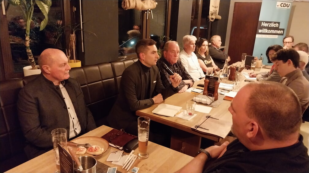 Nicolas Zippelius in der Diskussion