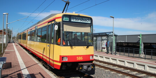 Streckensperrung auf der Linie S11 Ettlingen – Ittersbach 