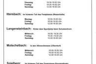 Sommeröffnungszeiten Häckselplätze