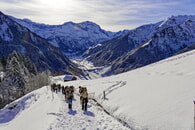 Jahresauftakt im Tiefschnee