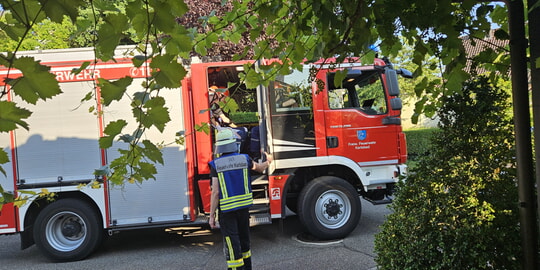 Übung Garagenbrand