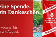 Gute Tat hoch2: Jetzt zu zweit zur Blutspende und Badehandtuch sichern