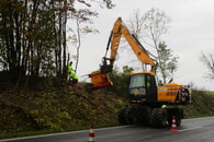 Die Gehölzpflege im Landkreis Karlsruhe entlang der Straßen beginnt