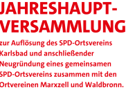 Jahreshauptversammlung SPD Karlsbad