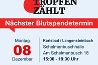 Blutspenden sind in der Adventszeit lebenswichtig