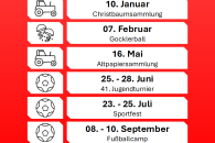 Die Termine des SVS in 2026
