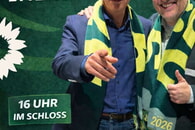 Cem &Ouml;zdemir in Ettlingen & Franziska Brantner in Rheinstetten