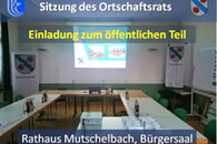 Sitzung des Ortschaftsrats &ndash; Einladung