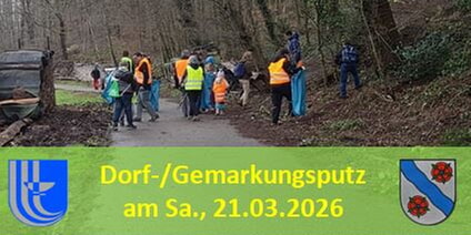 Dorf-/Gemarkungsputz  - Terminank&uuml;ndigung