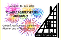 30 Jahre F&ouml;rderverein Haus Conrath: Feiern Sie mit uns!