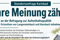 Standortumfrage Karlsbad - Ihre Meinung z&auml;hlt !